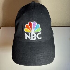 2016 NBC Hat Cap Strap Back Black Embroidered Logo EST 1926 TV Show Peacock